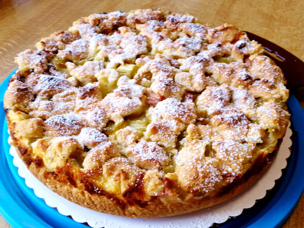 Rhabarber-Käsekuchen mit Streuseln - Rezept - Bild Nr. 2980