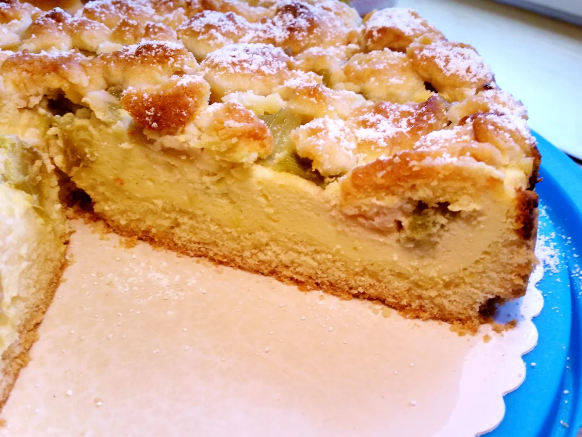 Rhabarber-Käsekuchen mit Streuseln - Rezept - Bild Nr. 2985