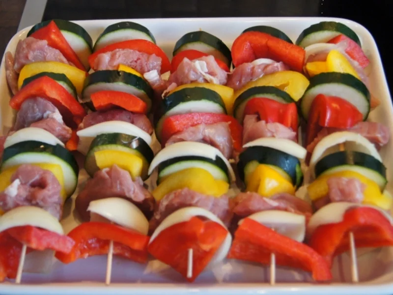 Rezept: Schweinefiletspieße Bild Nr. 2989 Schweinefiletspieße - Rezept - Bild Nr. 2989