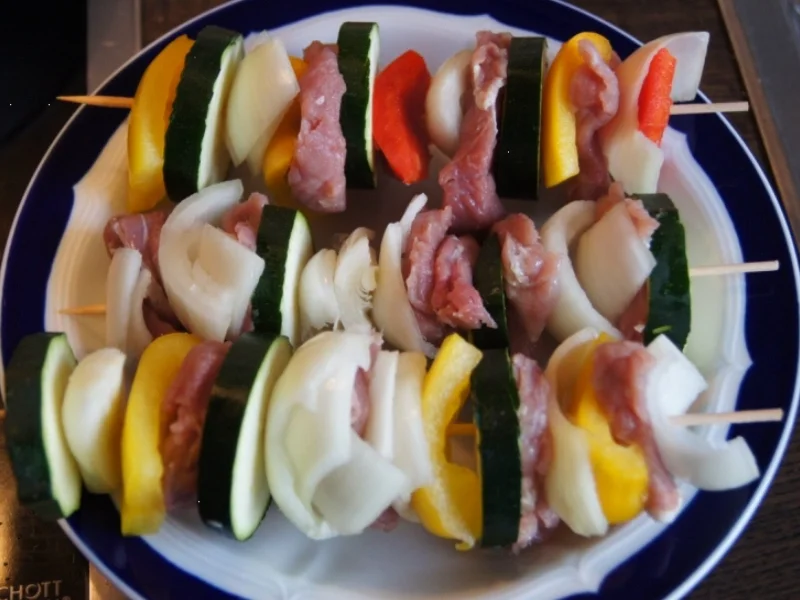 Rezept: Schweinefiletspieße Bild Nr. 2991 Schweinefiletspieße - Rezept - Bild Nr. 2991