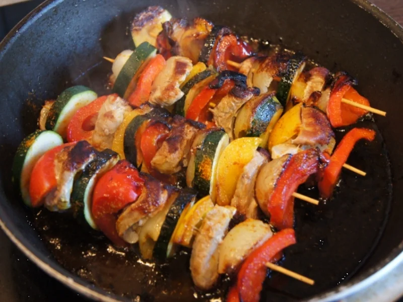 Rezept: Schweinefiletspieße Bild Nr. 2997 Schweinefiletspieße - Rezept - Bild Nr. 2997