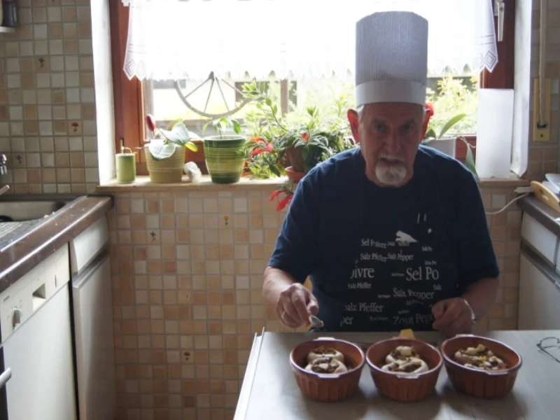 Gefüllte Riesenchampignons - Rezept - Bild Nr. 2996