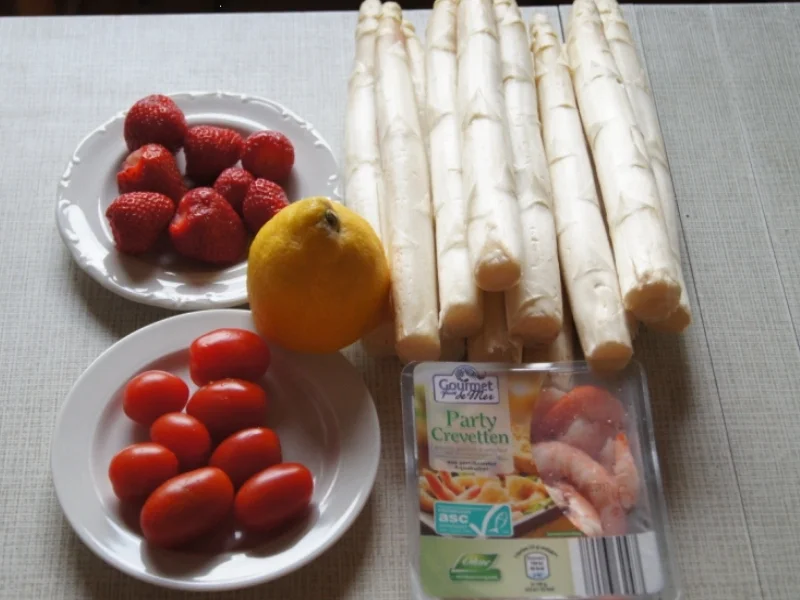 Rezept: Spargel mit Party Garnelen Bild Nr. 3 Spargel mit Party Garnelen - Rezept - Bild Nr. 3