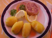 Röstzwiebelfleisch in Aspik mit Pellkartoffeln - Rezept - Bild Nr. 2