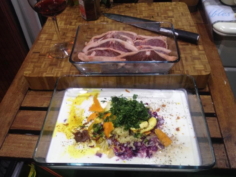 Rezept: Lammsteak persisch, in Joghurt-Safran-Marinade mit Taboulé Bild Nr. 3008 Lammsteak persisch, in Joghurt-Safran-Marinade mit Taboulé - Rezept - Bild Nr. 3008