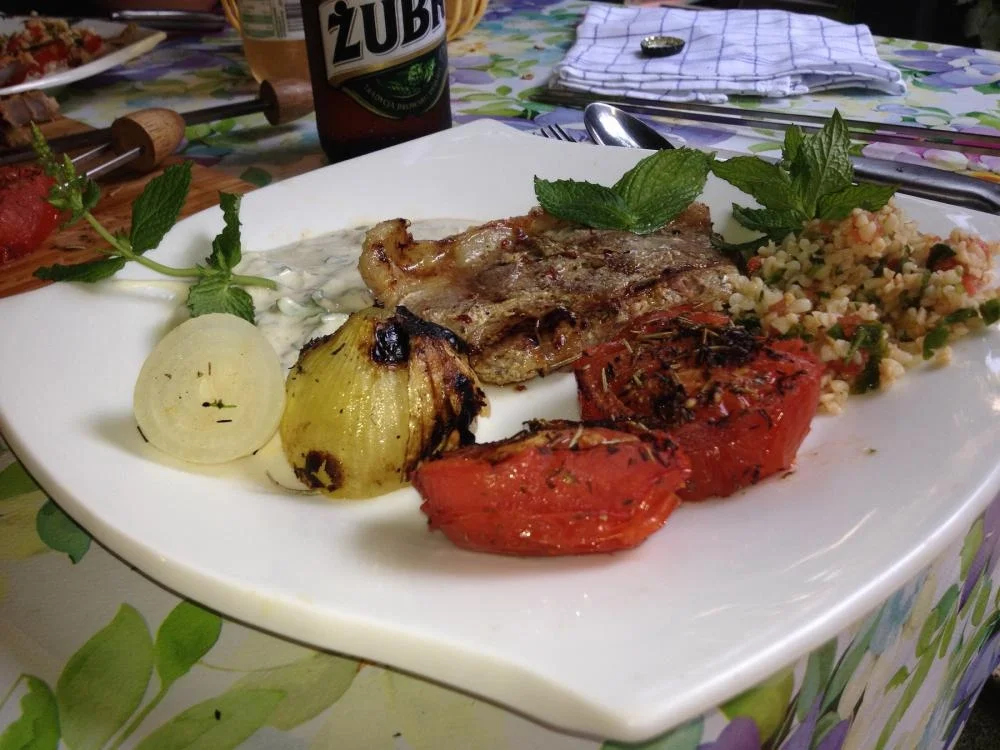 Rezept: Lammsteak persisch, in Joghurt-Safran-Marinade mit Taboulé Bild Nr. 3031 Lammsteak persisch, in Joghurt-Safran-Marinade mit Taboulé - Rezept - Bild Nr. 3031