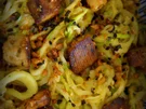 Vegetarisches Zucchinispaghetti-Tofu-Gericht - Rezept - Bild Nr. 2