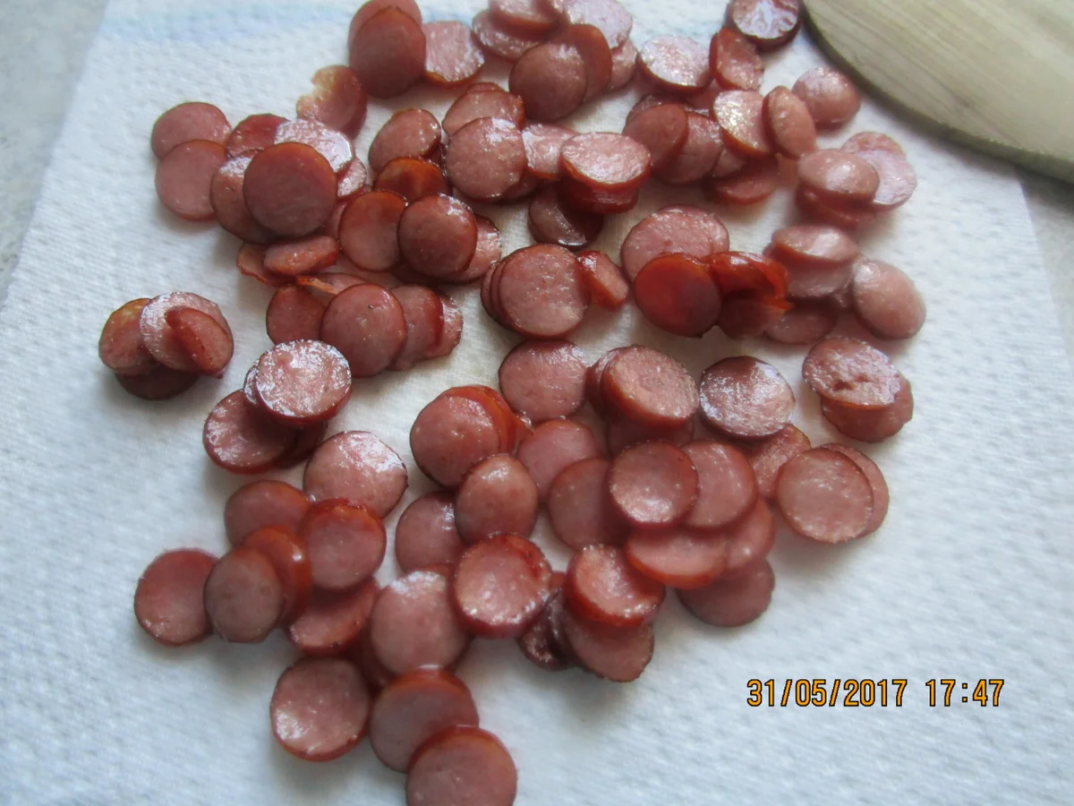 Rezept: Spargelsuppe ~ mit Kabanossi-Chips und Radieschen Bild Nr. 3001 Spargelsuppe ~ mit Kabanossi-Chips und Radieschen - Rezept - Bild Nr. 3001