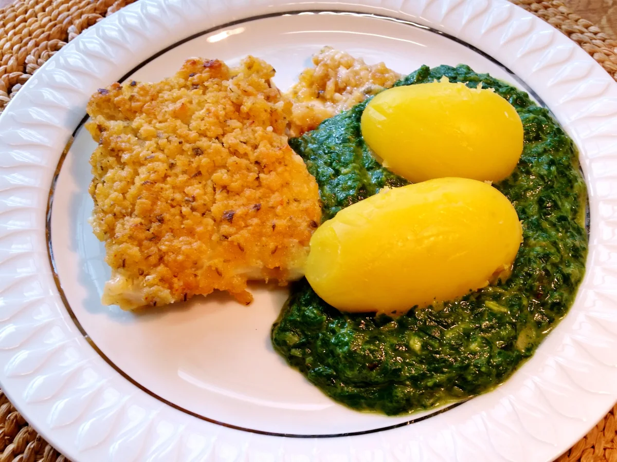 Rezept: Spinat mit Schlemmerfilet ... Bild Nr. 2988 Spinat mit Schlemmerfilet ... - Rezept - Bild Nr. 2988