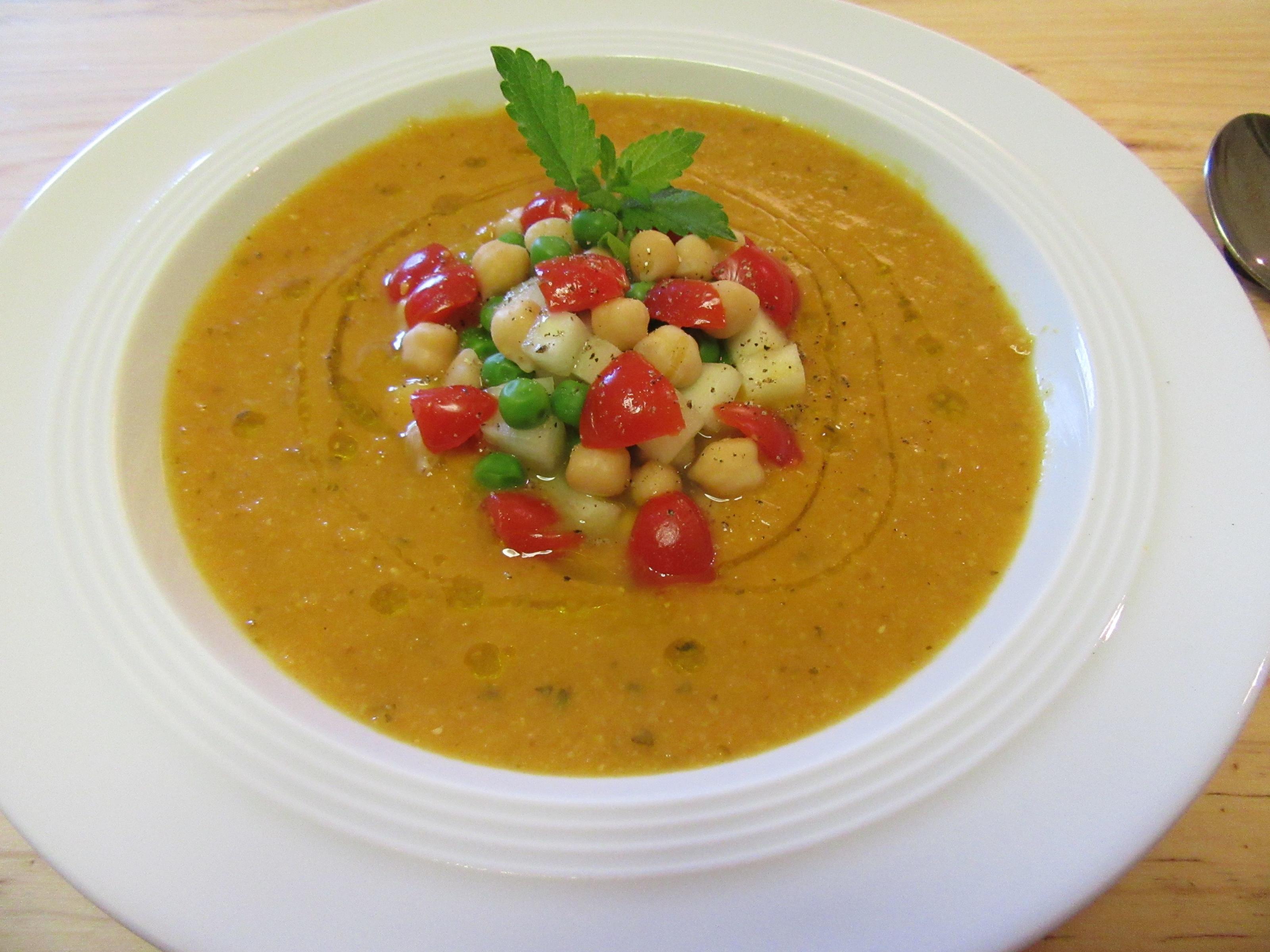 Bilder für Kichererbsen-Melonen-Suppe - Rezept