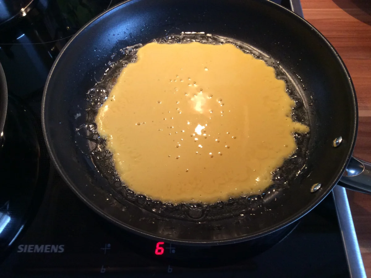 Pfannkuchen aus Maismehl gefüllt mit grünem Spargel - Rezept - Bild Nr. 3006