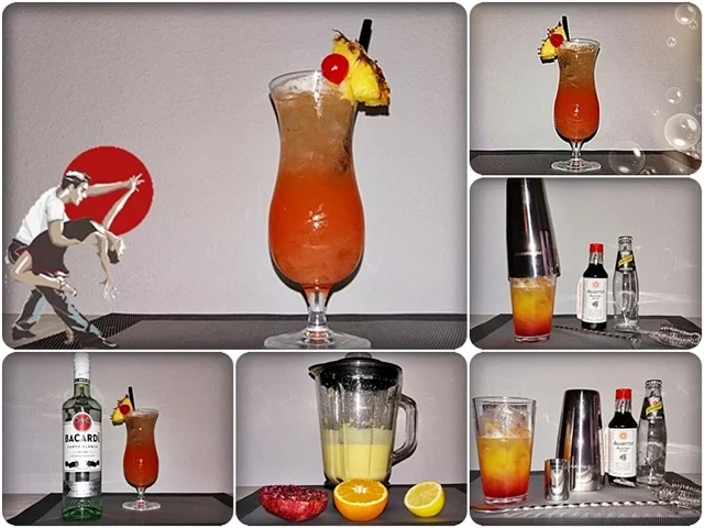 Planter's  Punch ➯  ein tropischer Longdrink - Rezept - Bild Nr. 3022