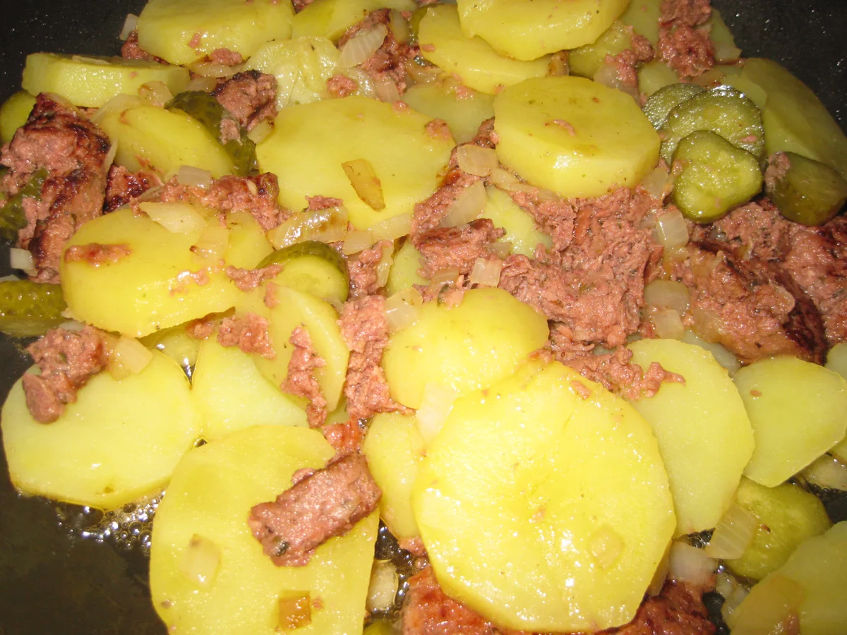 Geröstl Art Bauernomlett - Rezept - Bild Nr. 3014