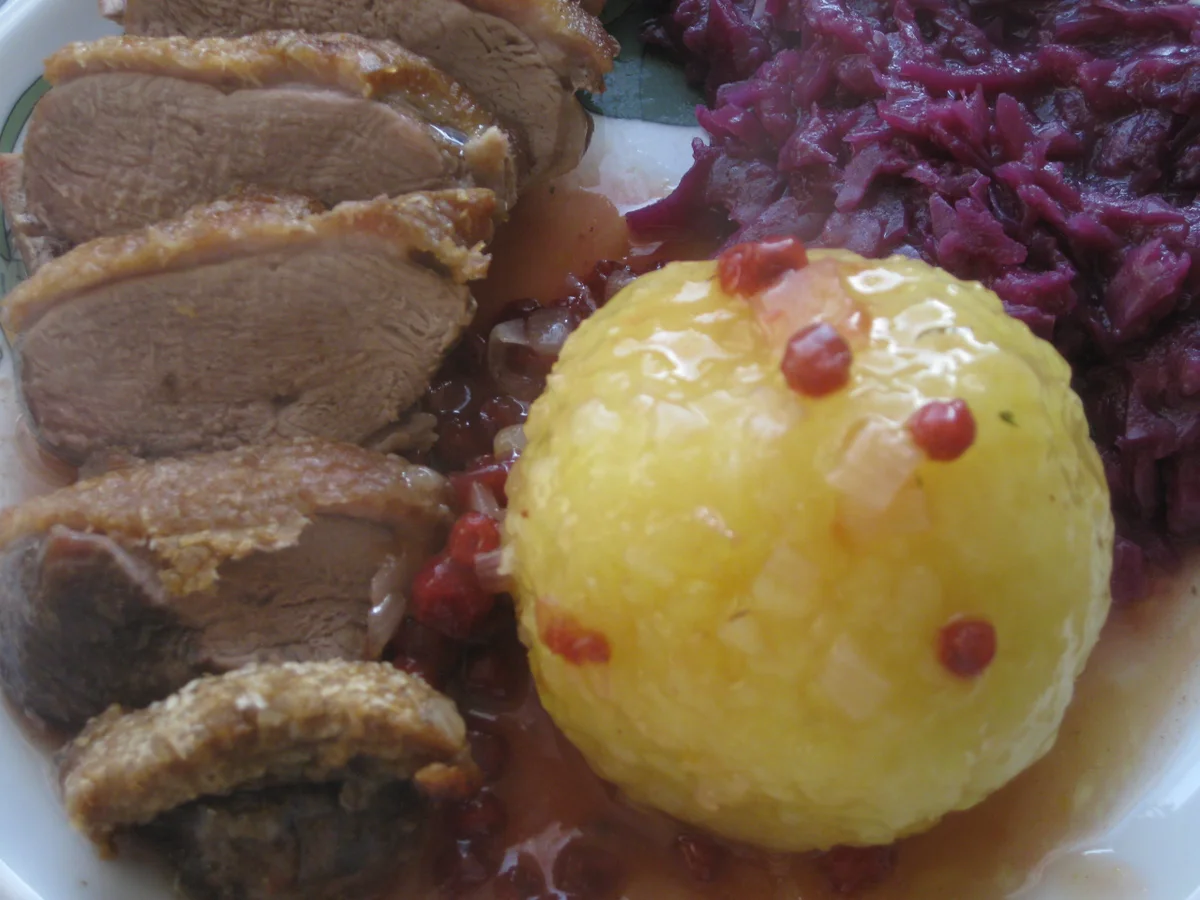 Entenbrustfilet auf Orangen-Wildpreiselbeer-Soße - Rezept - Bild Nr. 3013