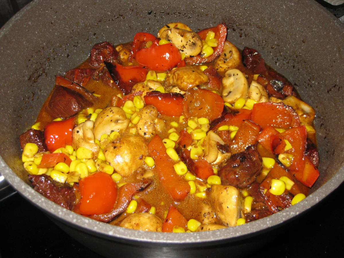 Hähnchen-Paprika-Mais-Eintopf - Rezept - Bild Nr. 3014