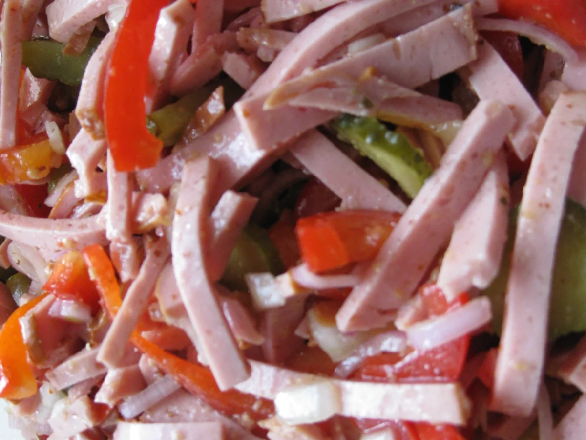 Leberkäse Salat - Rezept - Bild Nr. 3014