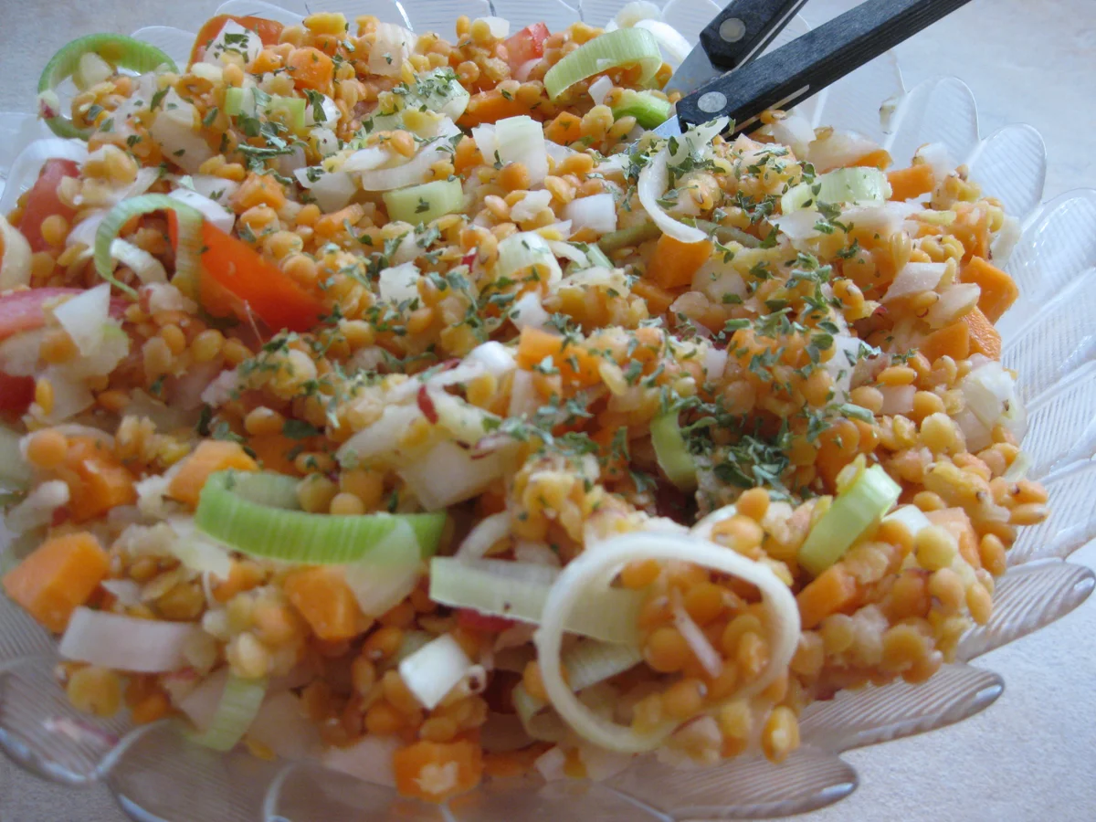 Rote Linsen-Salat - Rezept - Bild Nr. 3012