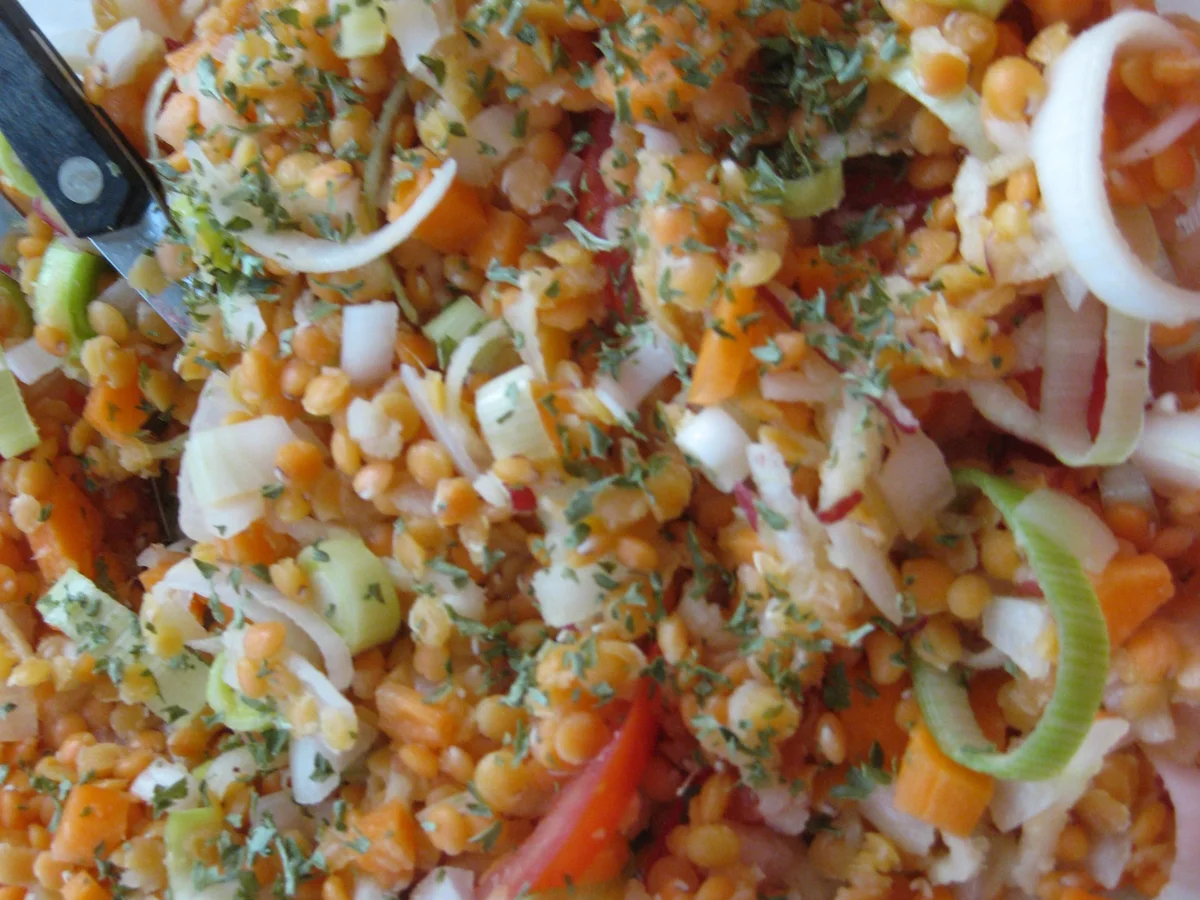 Rote Linsen-Salat - Rezept - Bild Nr. 3013