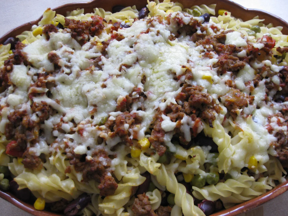 Nudel-Gratin mit Mais und Bohnen - Rezept - Bild Nr. 3013