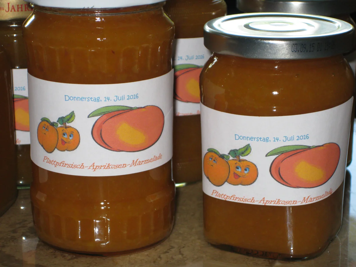 Rezept: Plattpfirsisch-Aprikosen-Marmelade Bild Nr. 3011 Plattpfirsisch-Aprikosen-Marmelade - Rezept - Bild Nr. 3011
