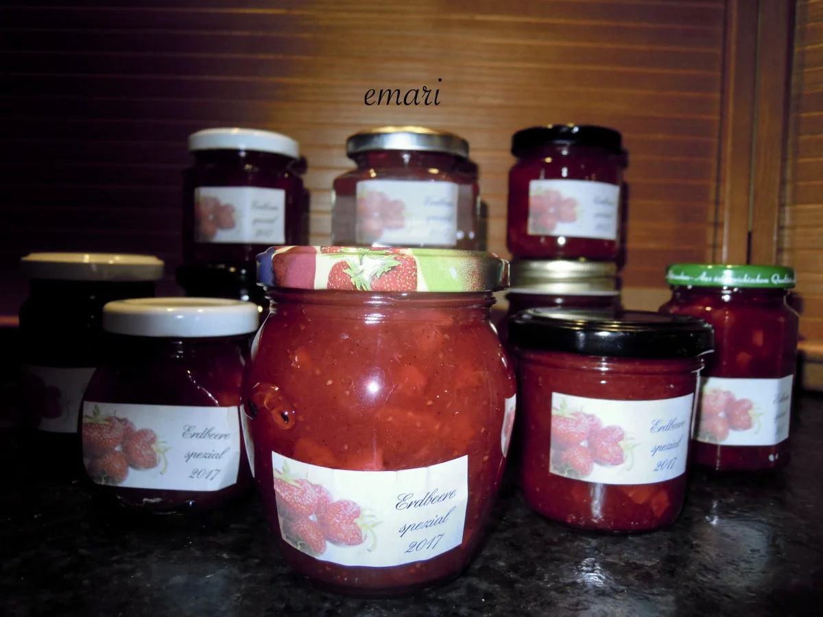 Rezept: Erdbeer Marmelade - very special mit Fruchteinlage Bild Nr. 3027 Erdbeer Marmelade - very special mit Fruchteinlage - Rezept - Bild Nr. 3027