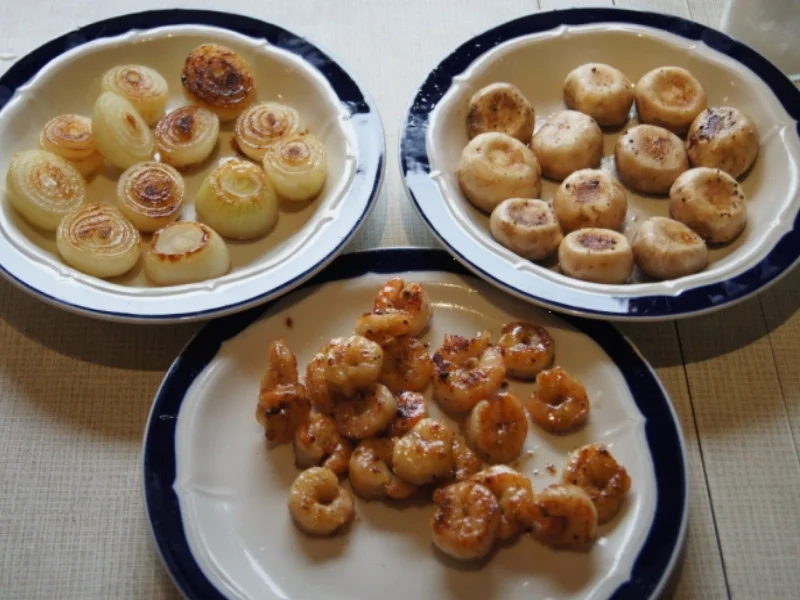 Zwiebel-Champignon-Garnelen-Spieße - Rezept - Bild Nr. 3030