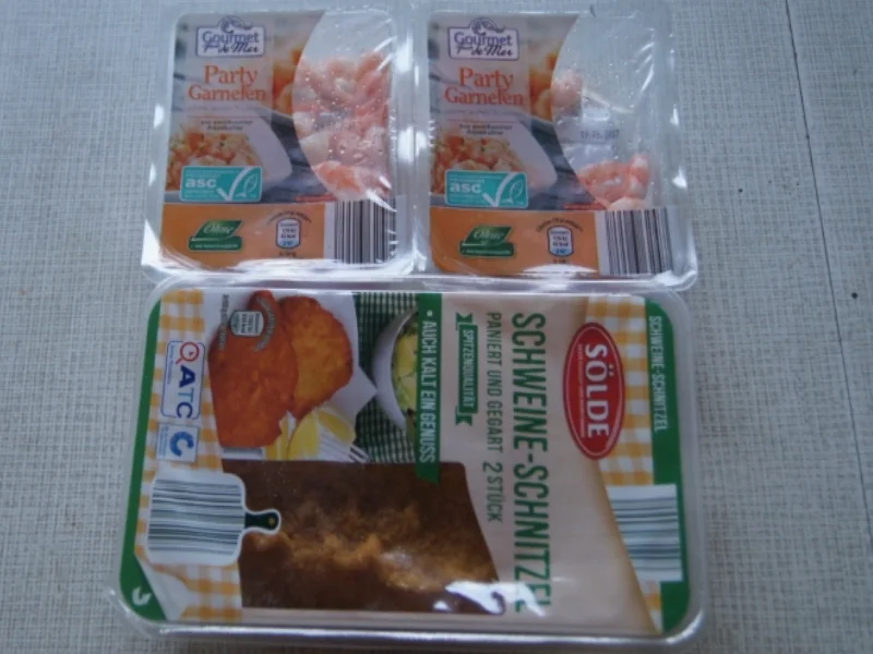 Schnitzel-Garnelen-Teller - Rezept - Bild Nr. 3030