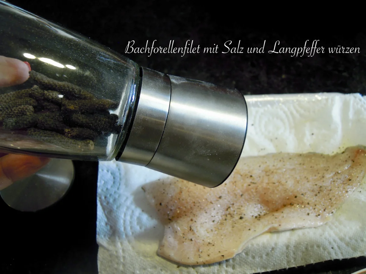 Bachforelle in Flohsamenpanade - Rezept - Bild Nr. 3031