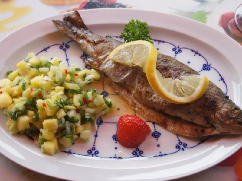 Forelle mit Ananas-Salsa - Rezept - Bild Nr. 3030