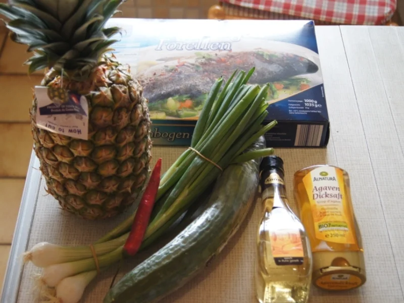 Forelle mit Ananas-Salsa - Rezept - Bild Nr. 3031