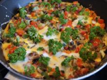 Paprika-Champignon-Omelett - Rezept - Bild Nr. 2