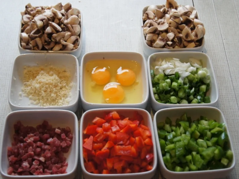 Rezept: Paprika-Champignon-Omelett Bild Nr. 4 Paprika-Champignon-Omelett - Rezept - Bild Nr. 4