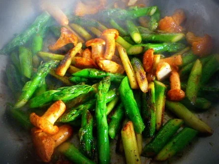 Rezept: Spargel-Pfifferlings-Ragout mit Kalbsfilet Bild Nr. 3060 Spargel-Pfifferlings-Ragout mit Kalbsfilet - Rezept - Bild Nr. 3060