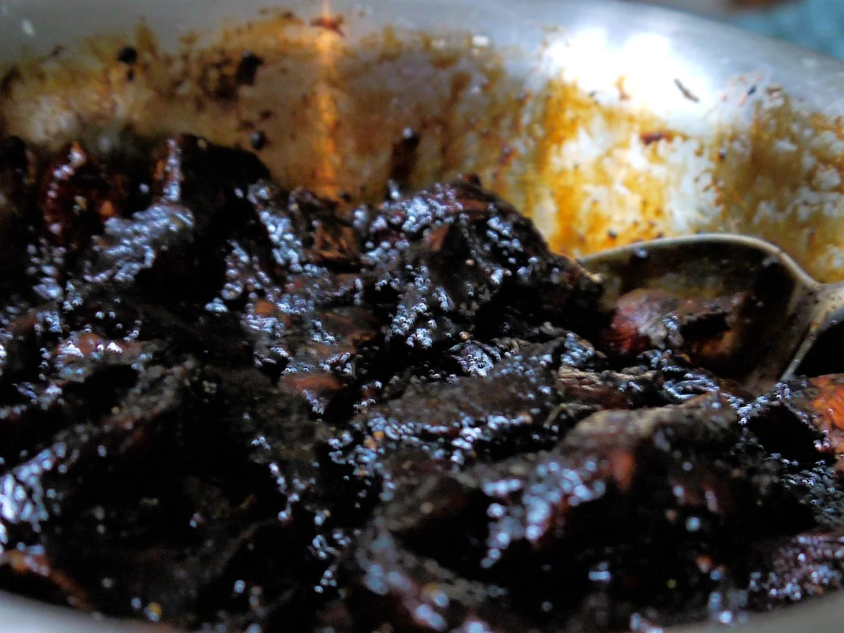 Scharfer Glasnudelsalat mit mariniertem Schweinefleisch - Rezept - Bild Nr. 5