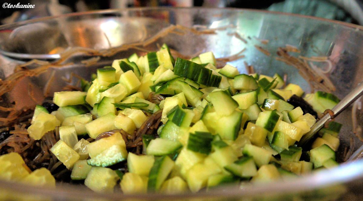 Scharfer Glasnudelsalat mit mariniertem Schweinefleisch - Rezept - Bild Nr. 10