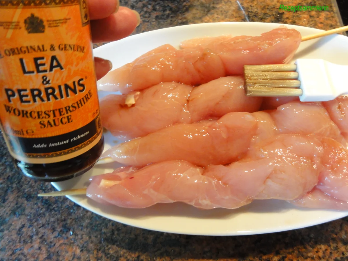 Rezept: Geflügel: HÄHNCHEN ~ INNEN ~ FILET ~ SPIESSE Bild Nr. 3061 Geflügel: HÄHNCHEN ~ INNEN ~ FILET ~ SPIESSE - Rezept - Bild Nr. 3061