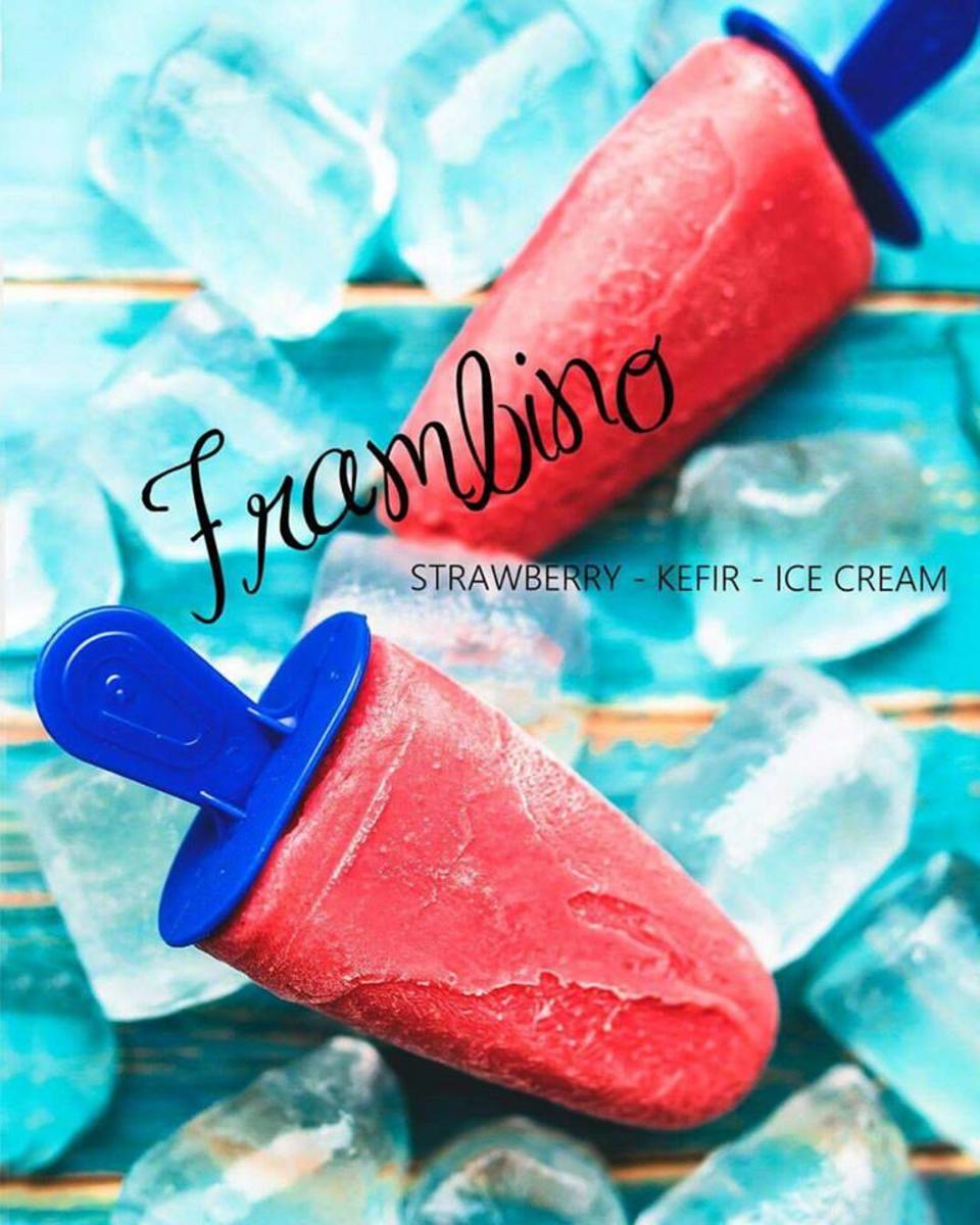 Bilder für FRAMBINO - Erdbeer - Kefir - Eis - Rezept