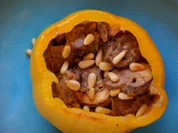 Vegetarisch gefüllte Paprika mit Pilzen - Rezept - Bild Nr. 2