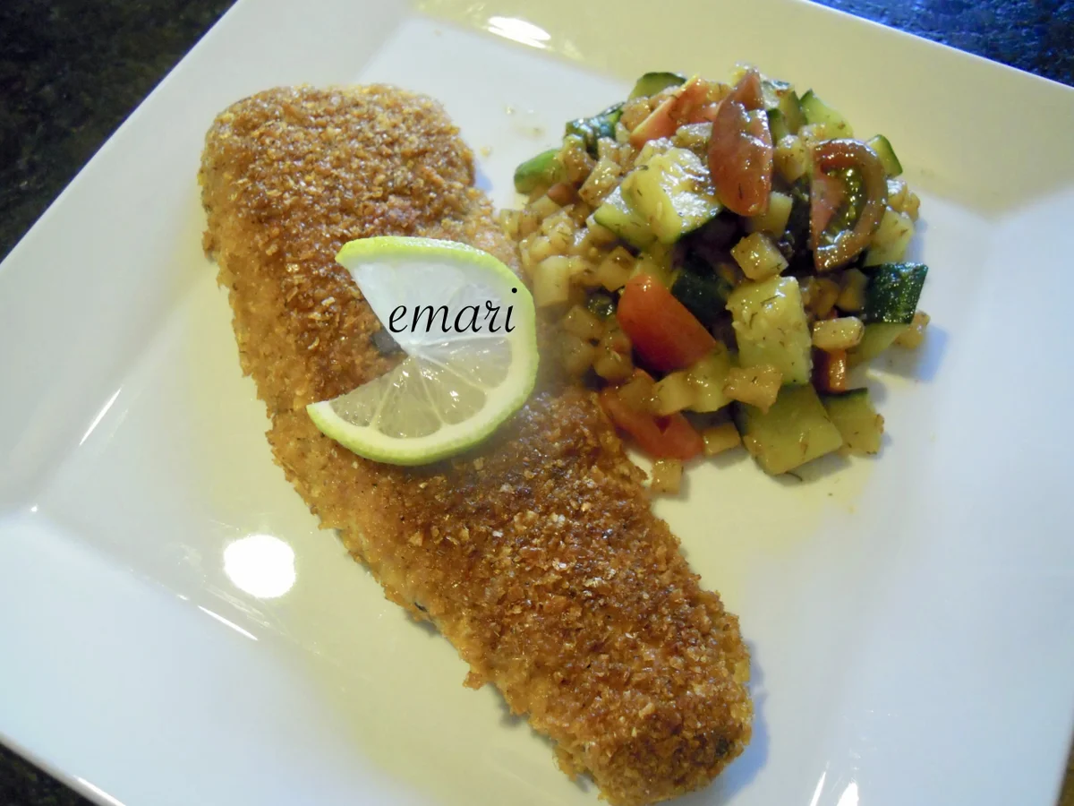 Saiblingsfilet in der Cornflakepanade - Rezept - Bild Nr. 3082