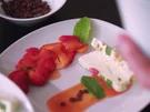Rezept: Vanilleparfait mit Erdbeeren Bild Nr. 2 Vanilleparfait mit Erdbeeren - Rezept - Bild Nr. 2