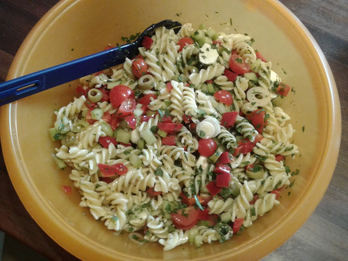 Nudelsalat, pikanter - Rezept - Bild Nr. 3091