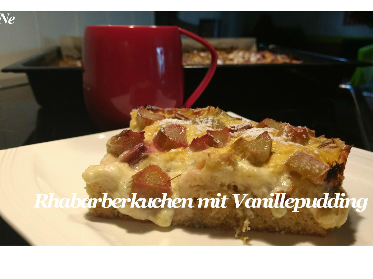 BiNe` S RHABARBERKUCHEN MIT VANILLEPUDDING - Rezept - kochbar.de