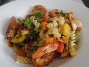Garnelen-Nudel-Pfanne, scharf - Rezept - Bild Nr. 3095
