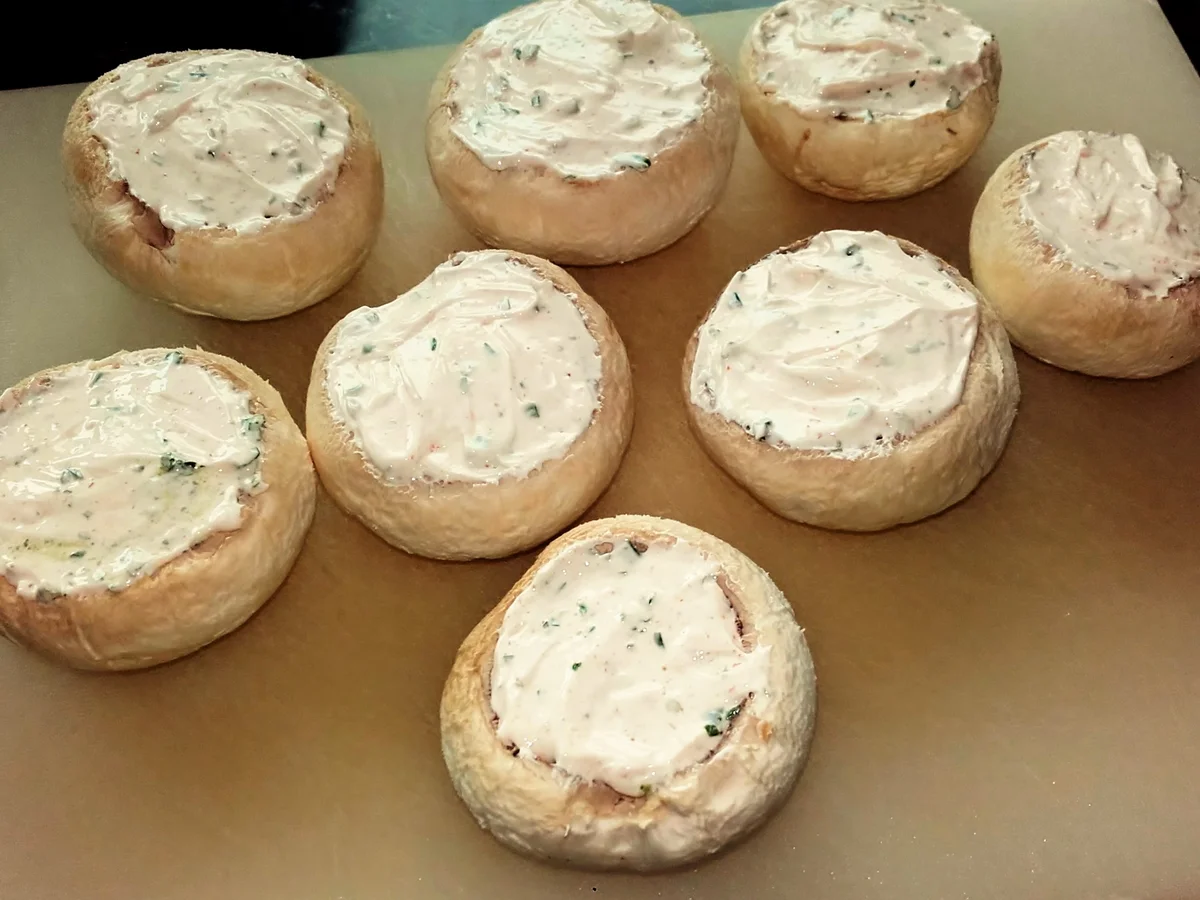 Gefüllte Riesen Champignons - Rezept - Bild Nr. 3133