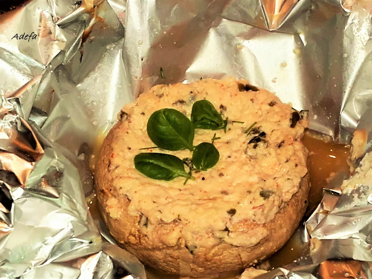 Gefüllte Riesen Champignons - Rezept - Bild Nr. 3137