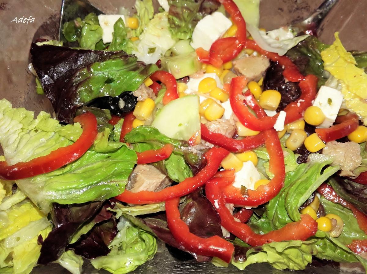 Frischer Bunter Salat - Art Bauernsalat - Rezept - Bild Nr. 3130