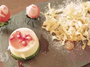 Panna Cotta-Tricolore mit flüchtigen Erdbeeren - Rezept - Bild Nr. 2