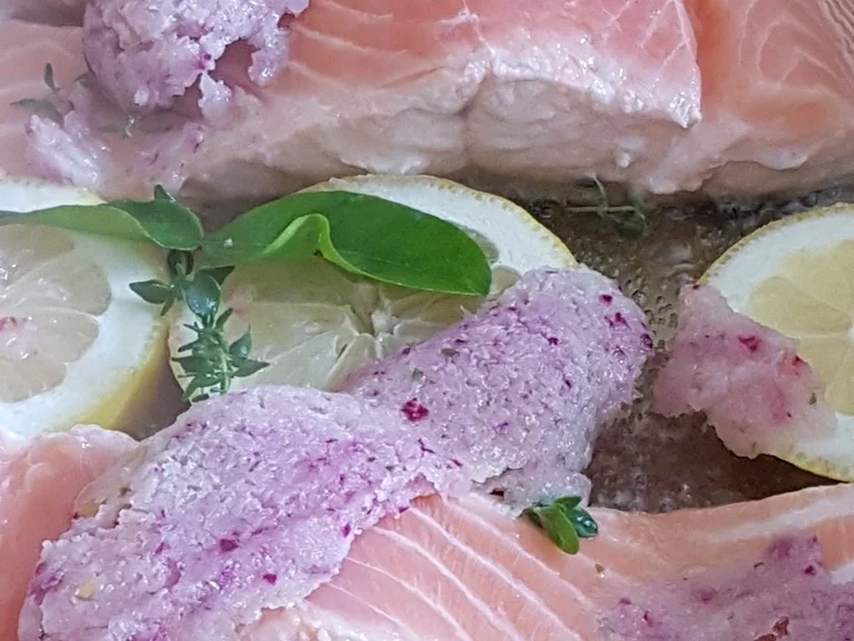 Rezept: Lachsfilet mit Gartenkräutern à la Biggi Bild Nr. 3138 Lachsfilet mit Gartenkräutern à la Biggi - Rezept - Bild Nr. 3138