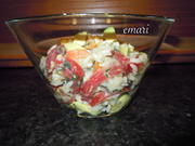 Tomaten / Reissalat mit cremiger Avocadodressing - Rezept - Bild Nr. 3131
