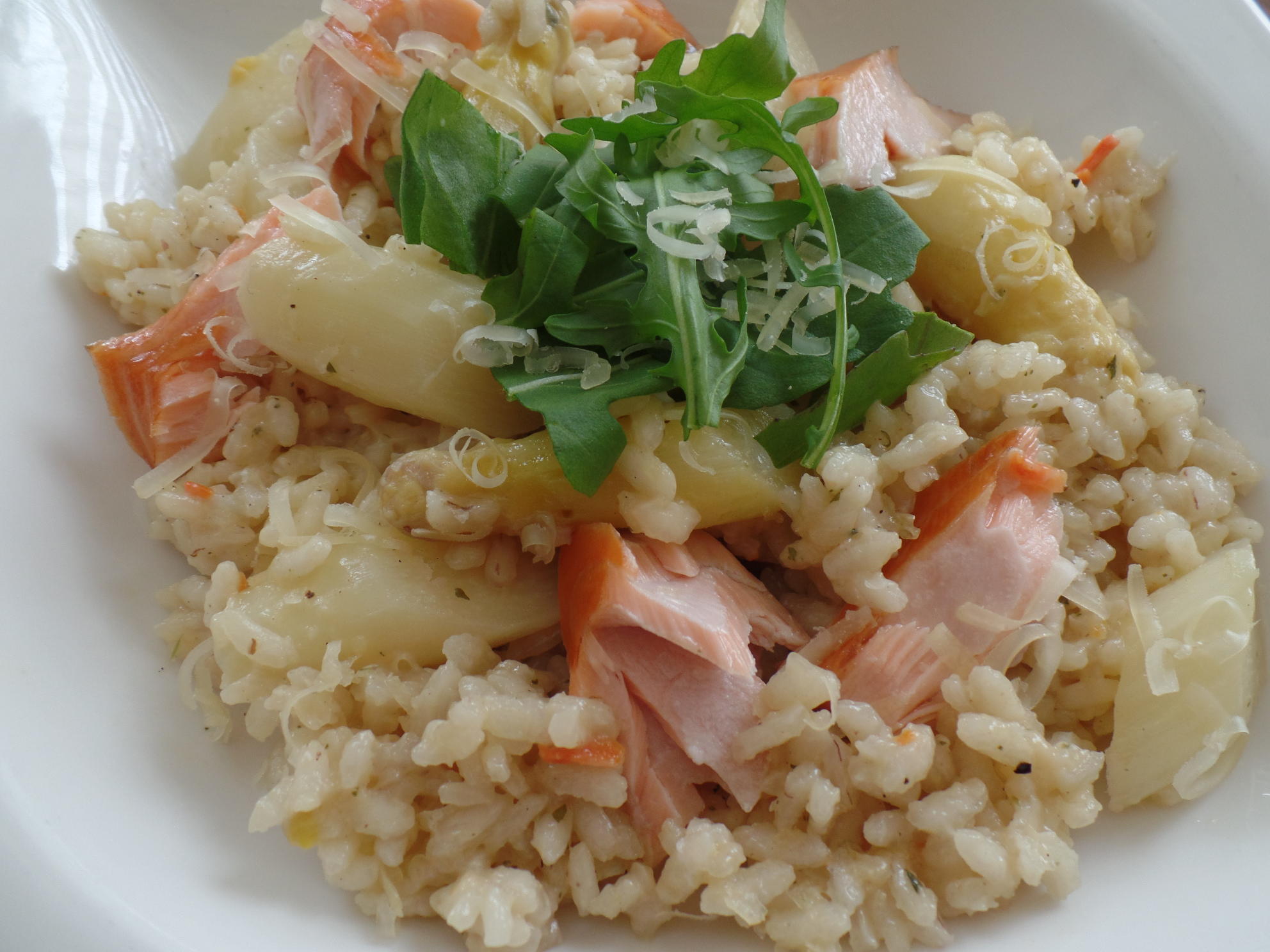 Bilder für Spargel-Risotto mit Lachs - Rezept